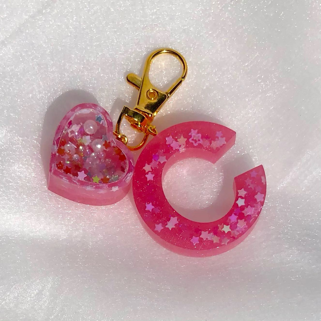 Star Sparkle Keychain (Pink)